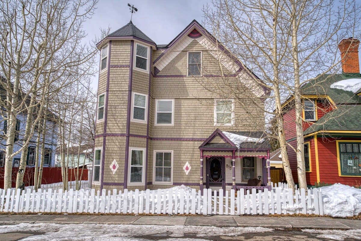 【Exterior】The Ice Palace in winter — three stories of original 1896 Victorian, two blocks from Harrison Ave.