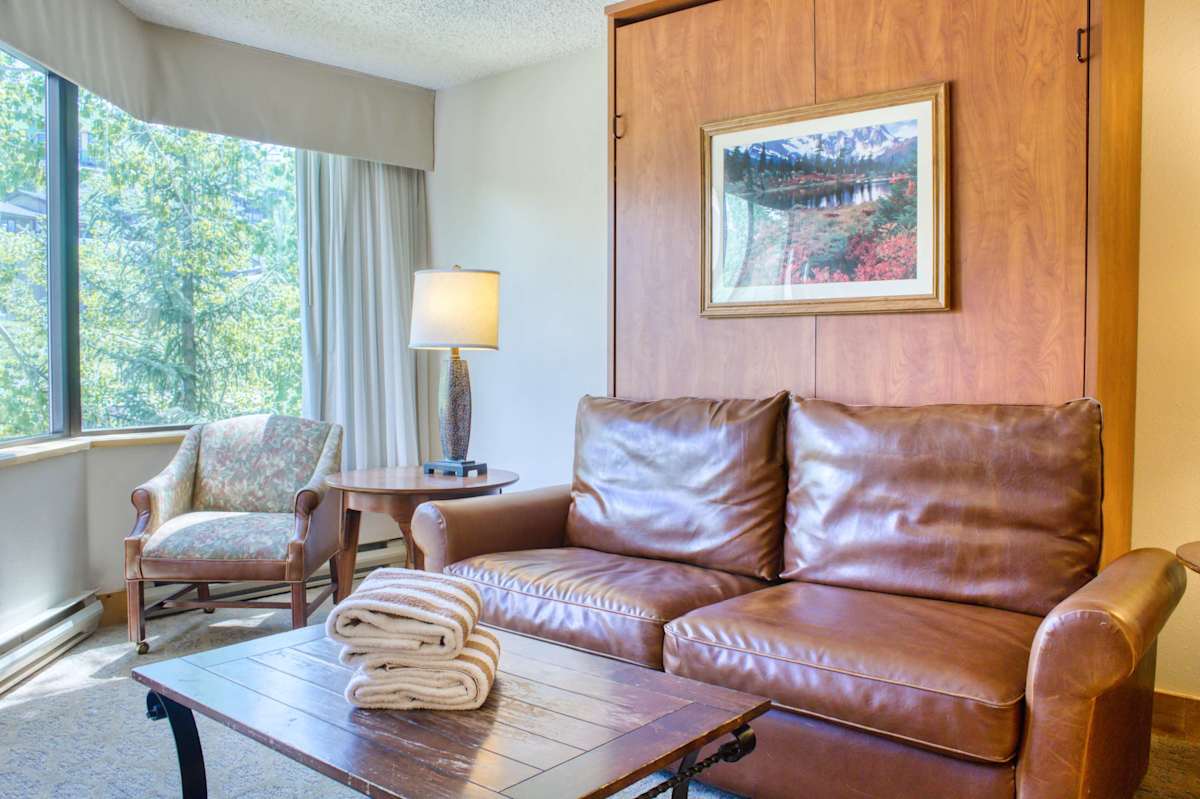 Living area + Murphy bed | Listed with @BookTraverse