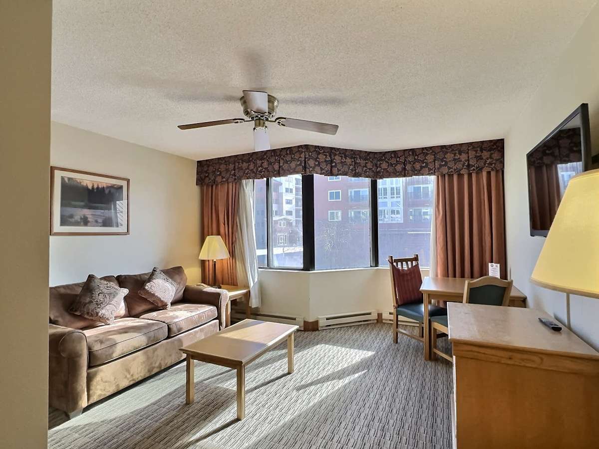 Comfortable living space with Pull out sofa | Listed with @BookTraverse