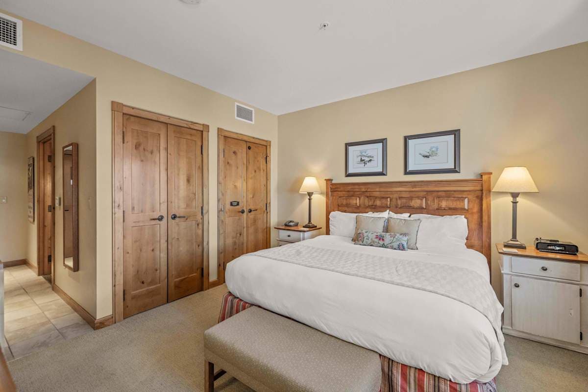 Get cozy in the King-size bed | Listed with @BookTraverse