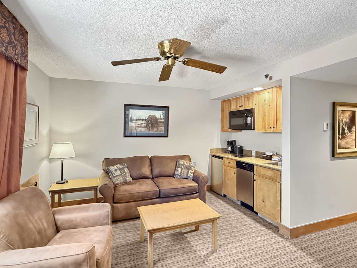 Living space with Kitchenette | Listed by @BookTraverse