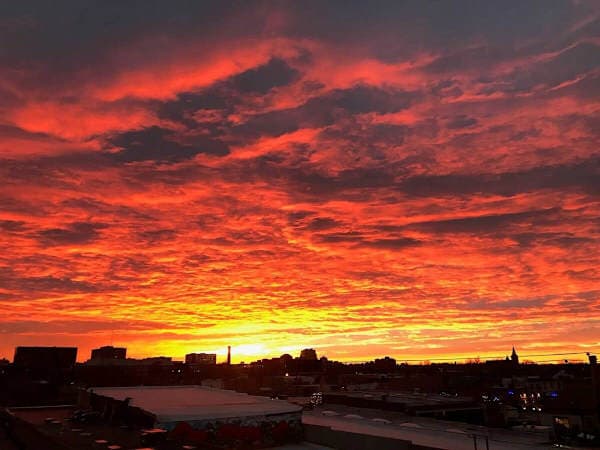 Sunrise View from Rooftop