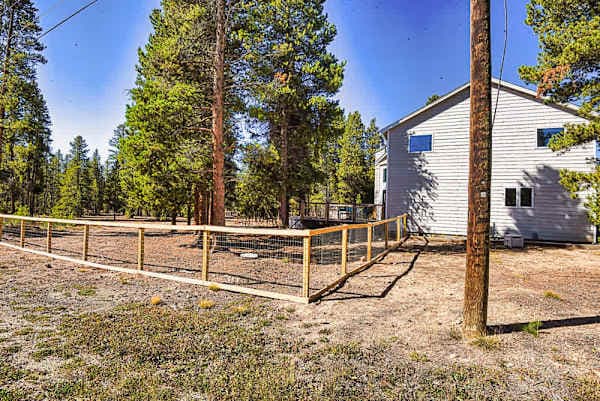 【The Acre】 4ft fence runs the whole perimeter. Drop the leash at the door.
