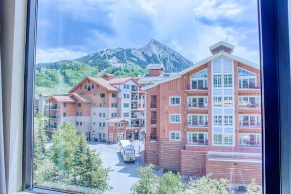 A perfect view of Mt. Crested Butte from the condo! Listed with @BookTraverse