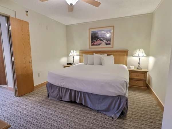 Separate Sleeping area with doors and comfortable king bed | Listed with @BookTraverse