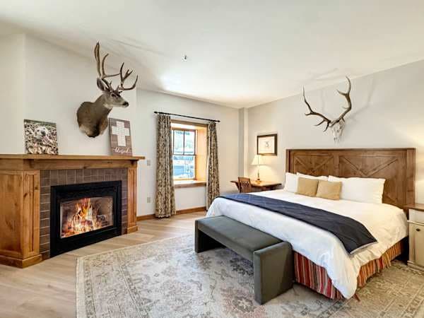 Spacious Primary with Fireplace and Ensuite Bath | Listed with @BookTraverse