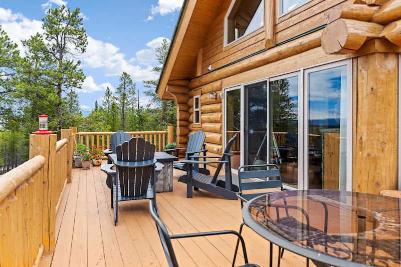 4BD Log Home in Twin Lakes, Amazing Views, Pets OK
